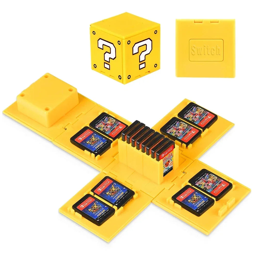 16 Slots Foldable Game Cards Cube Box for Switch Game Card Portable Collect Box Switch/Lite/OLED Game Card Storage Box