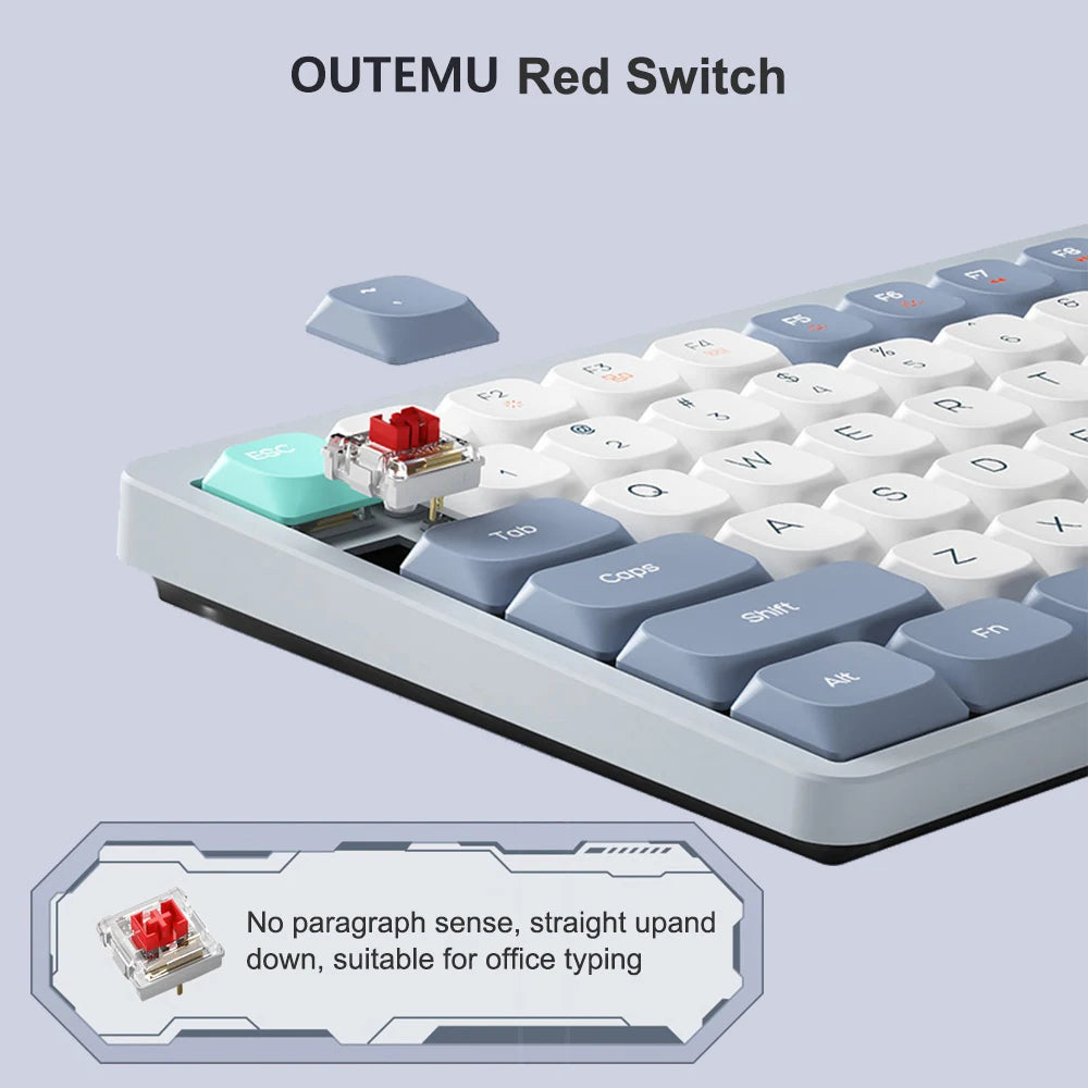 Custom Keyboard Light Grey Arealer YK75
