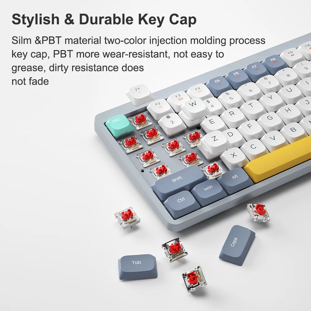 Custom Keyboard Light Grey Arealer YK75