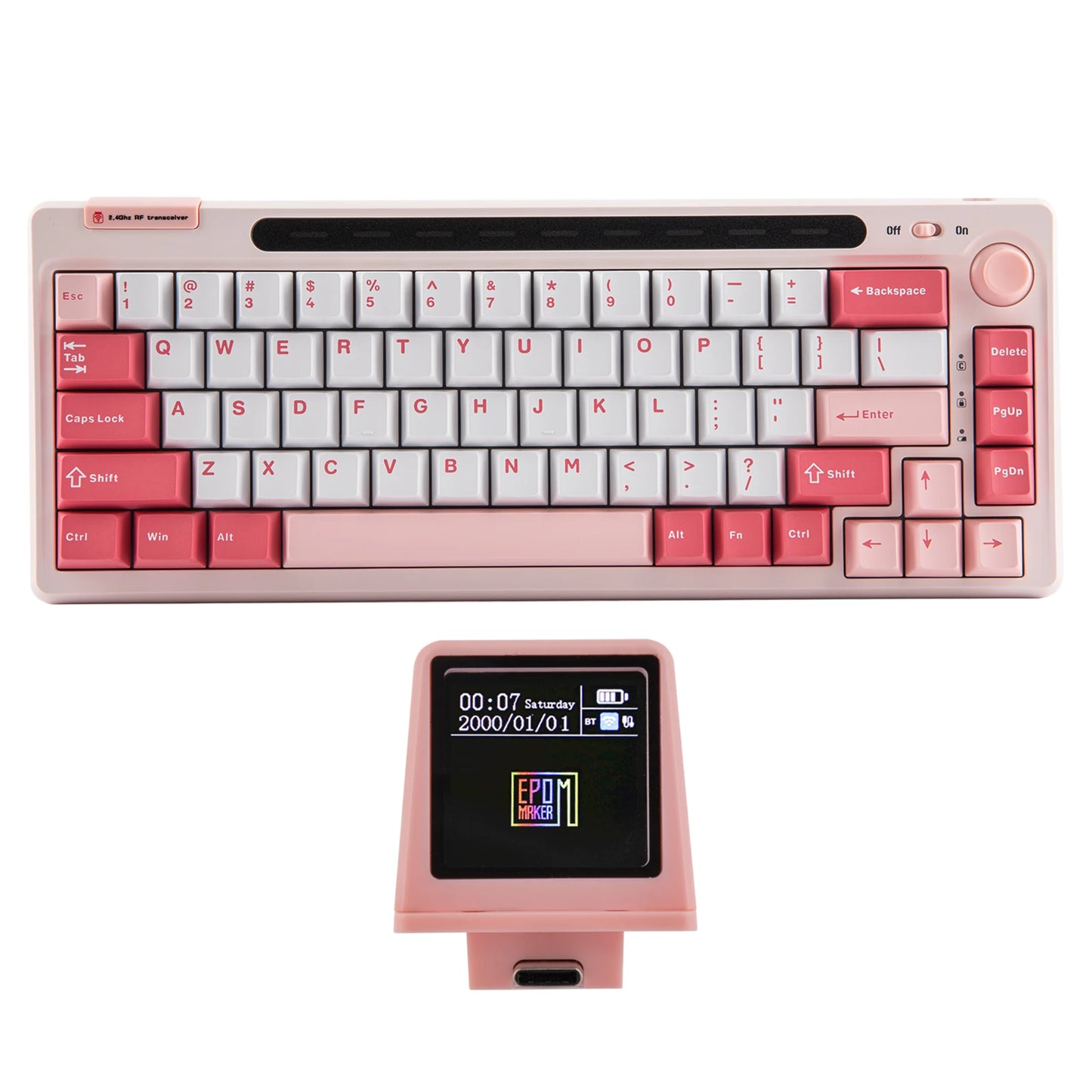 Custom Keyboard Soft Pink RT65