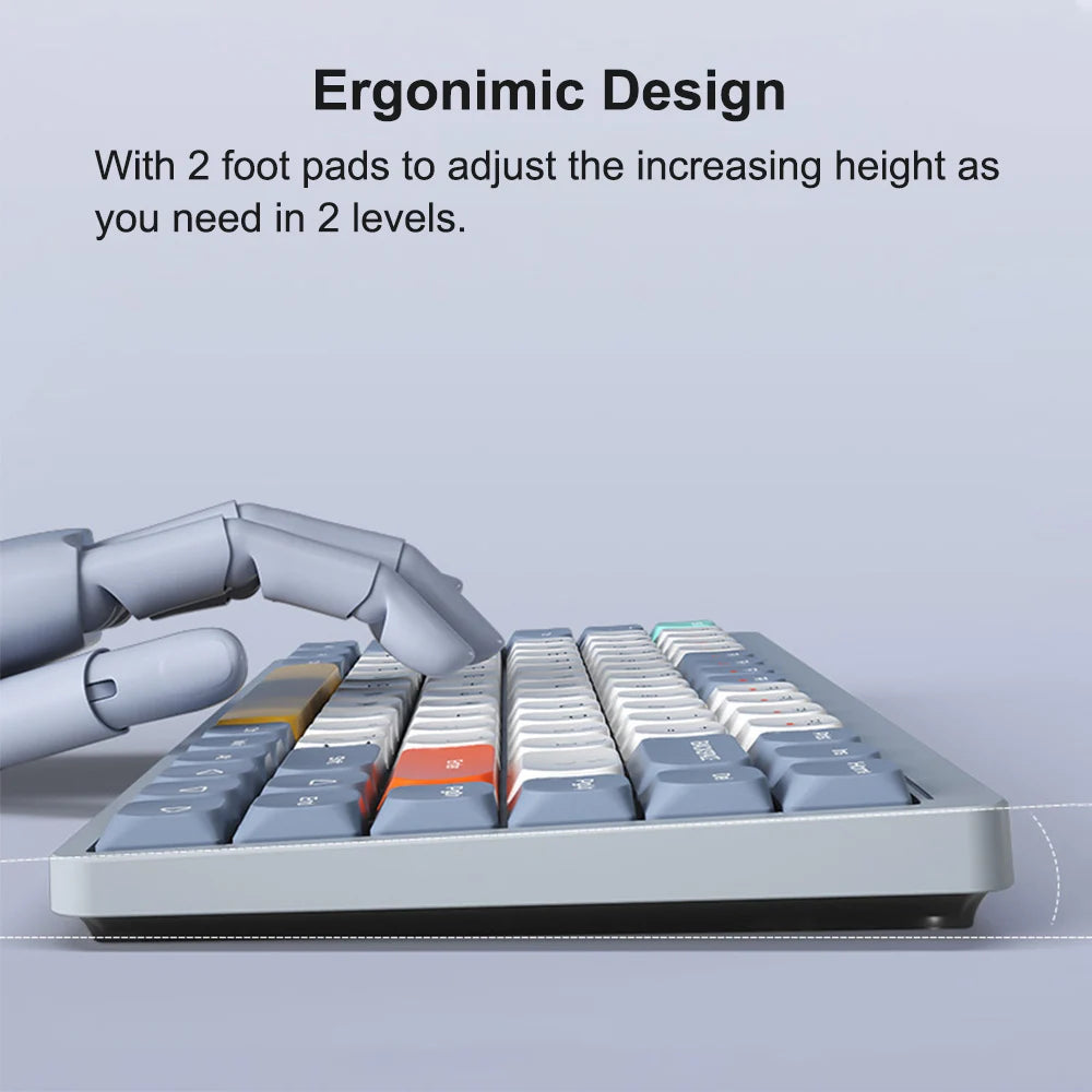 Custom Keyboard Light Grey Arealer YK75