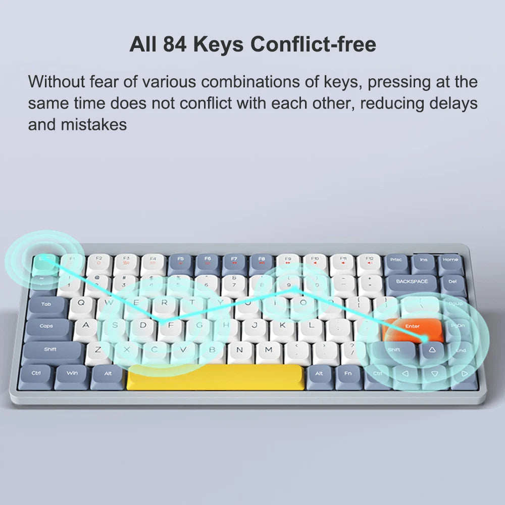 Custom Keyboard Light Grey Arealer YK75