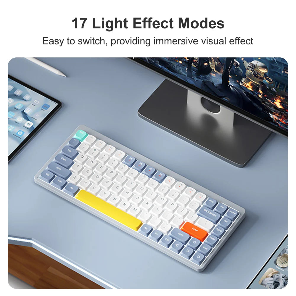 Custom Keyboard Light Grey Arealer YK75