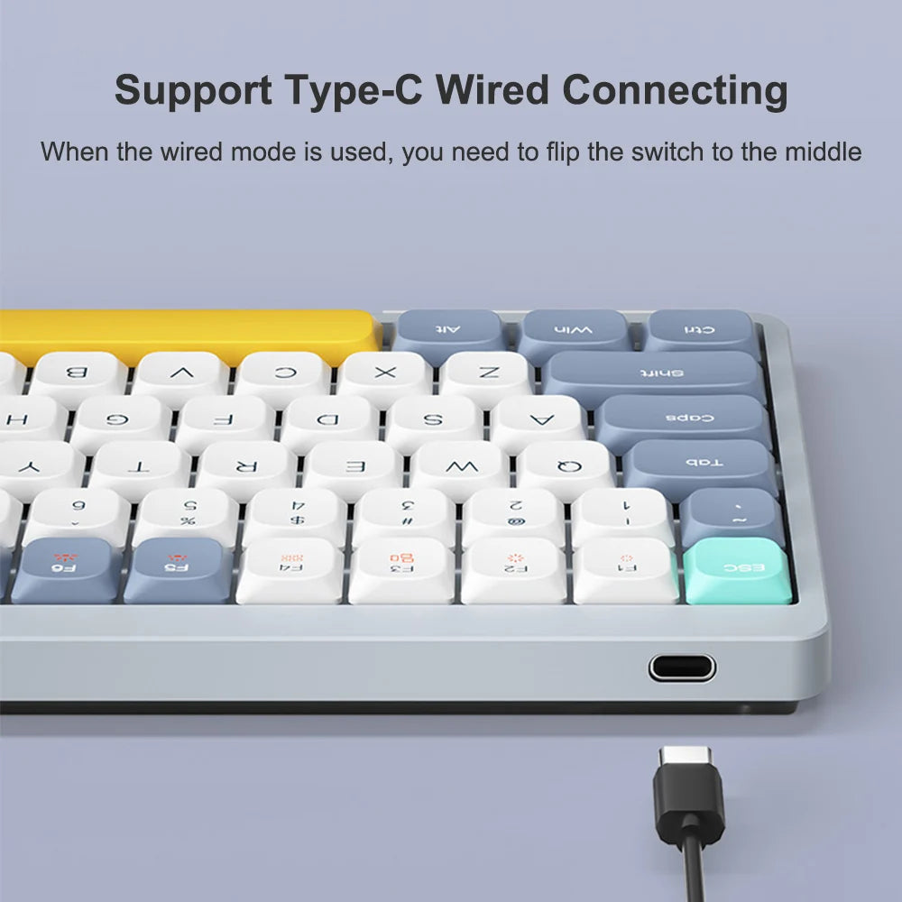 Custom Keyboard Light Grey Arealer YK75