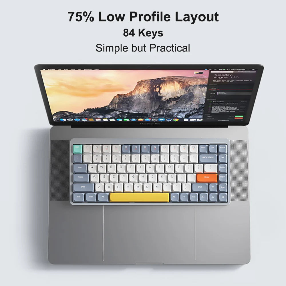 Custom Keyboard Light Grey Arealer YK75